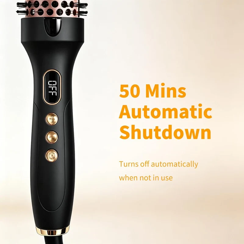 Thermobürste, Thermal Brush Ionische Lockenbürste Erhitzt zur Erzeugung Natürlicher Locken, Dual Spa