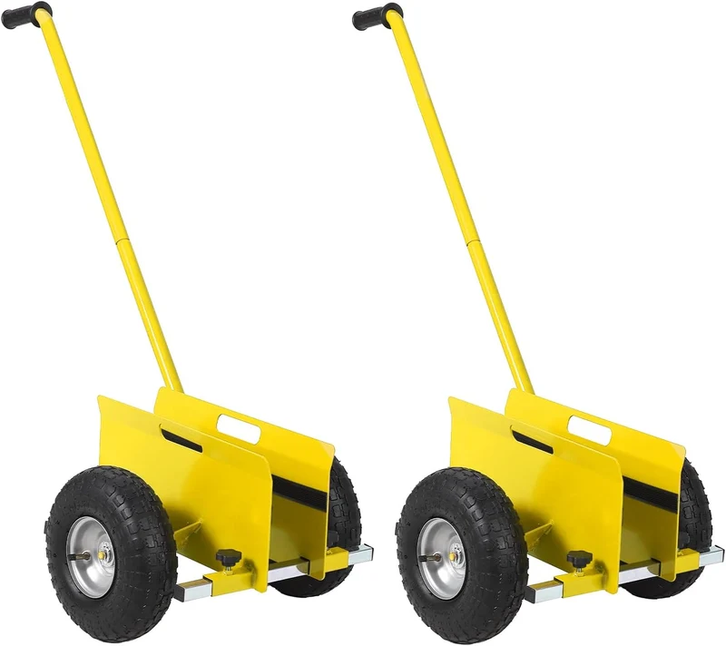 Schwerlast-Plattenroller (Panel Dolly) 300 kg – Trockenbauwagen mit verlängertem Griff, verstellbare