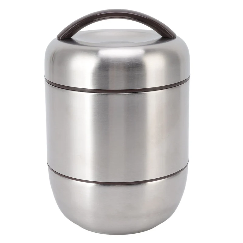 Lunch-Bento-Box,Edelstahl-Isolierung, auslaufsicher, Bento-Lunchbox, 4 Schichten, stapelbar, tragbar