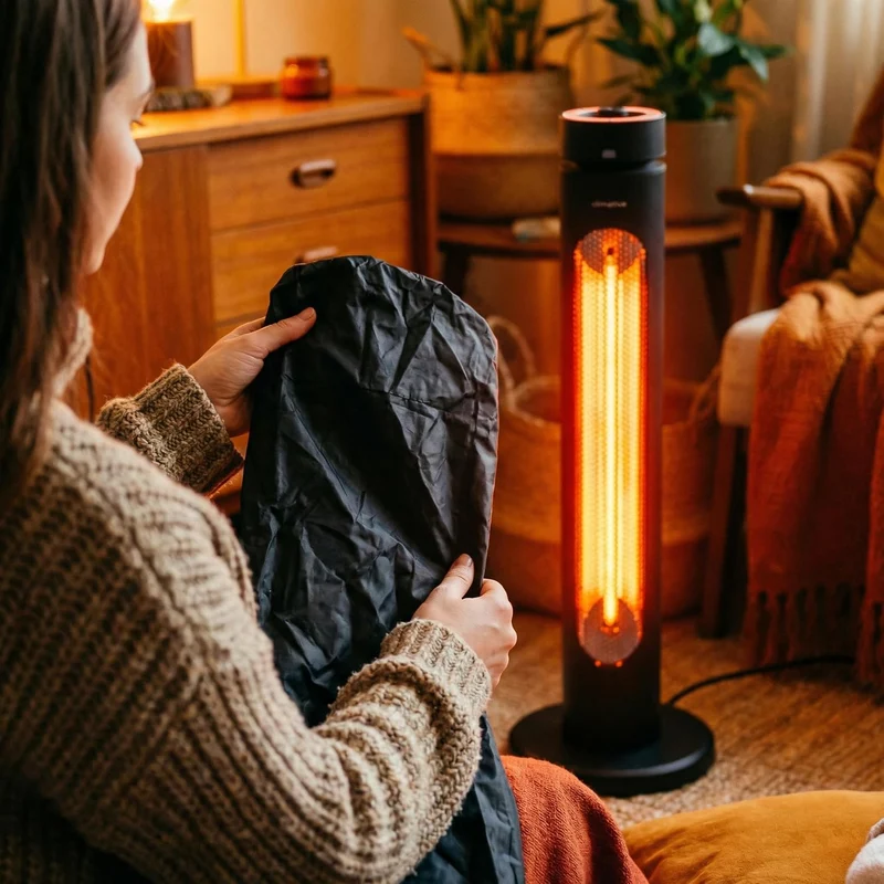 Schutzhülle für Infrarotstrahler AURA 92x19 cm, Heizstrahler Abdeckung, Wetterschutzhülle für Terras