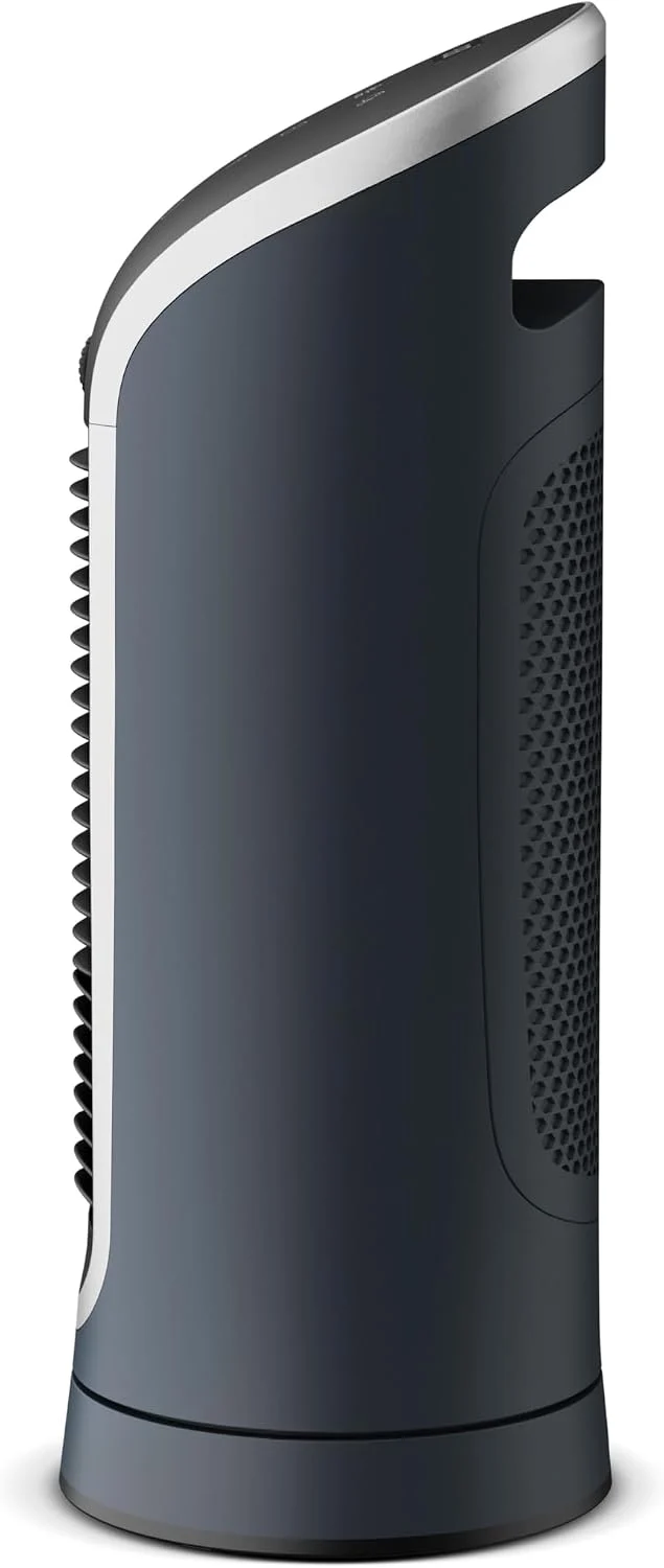 Rowenta Eole Compact Turmventilator, Schwarz, VU6220F0 Turmventilator Tisch - 6 Geschwindigkeitsstuf
