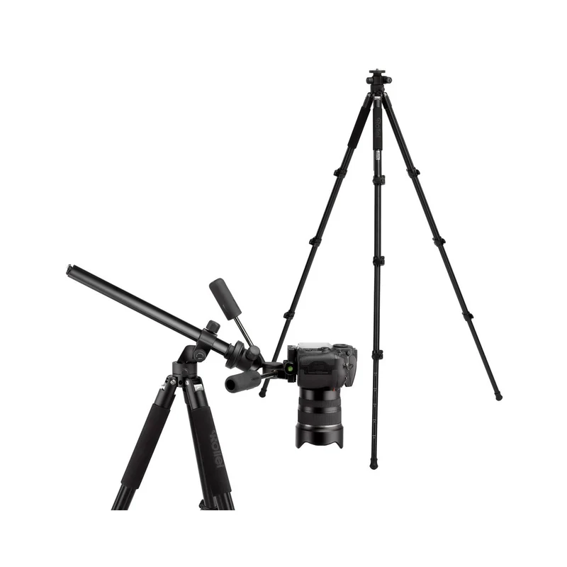 Rollei Rock Solid Gamma 180 Aluminium - Professionelles Stativ mit Dreh und schwenkbarer Mittelsäule
