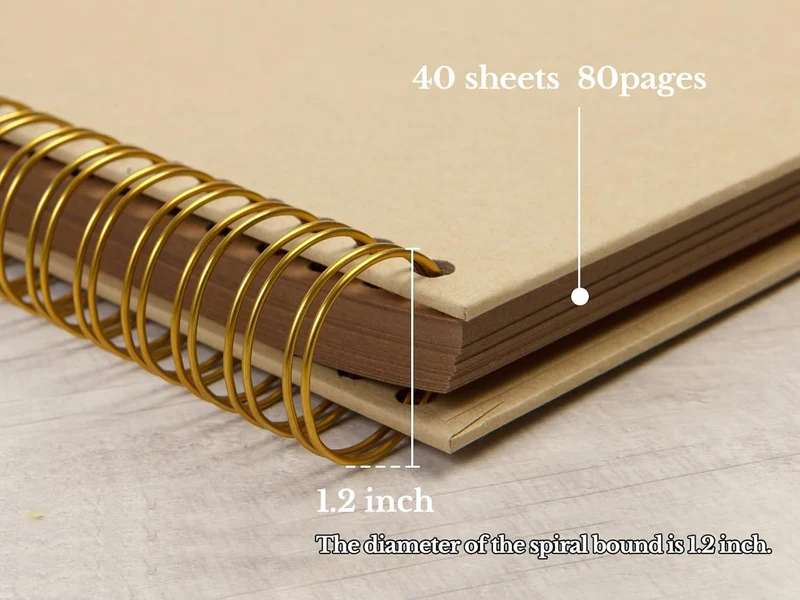 DIY Scrapbook Fotoalbum Hardcover Kraft blanko Seite Hochzeit Jubiläum Fotoalbum Familie Scrapbook 1