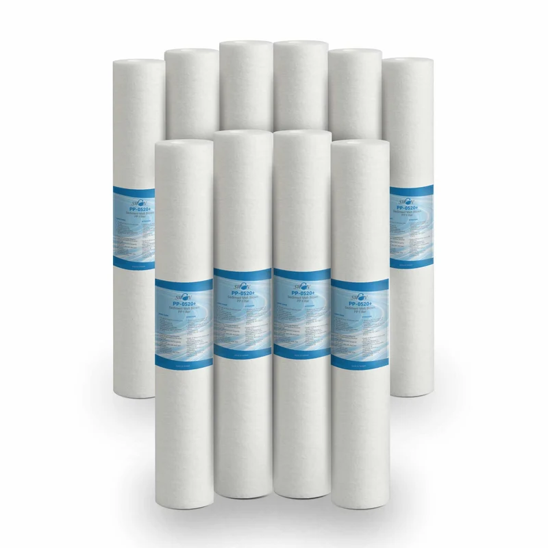 Bellerofonte Sedimentfilter 20 Zoll 5 Mikron in Polypropylen. Entfernt Sand, Rostpartikel und schweb