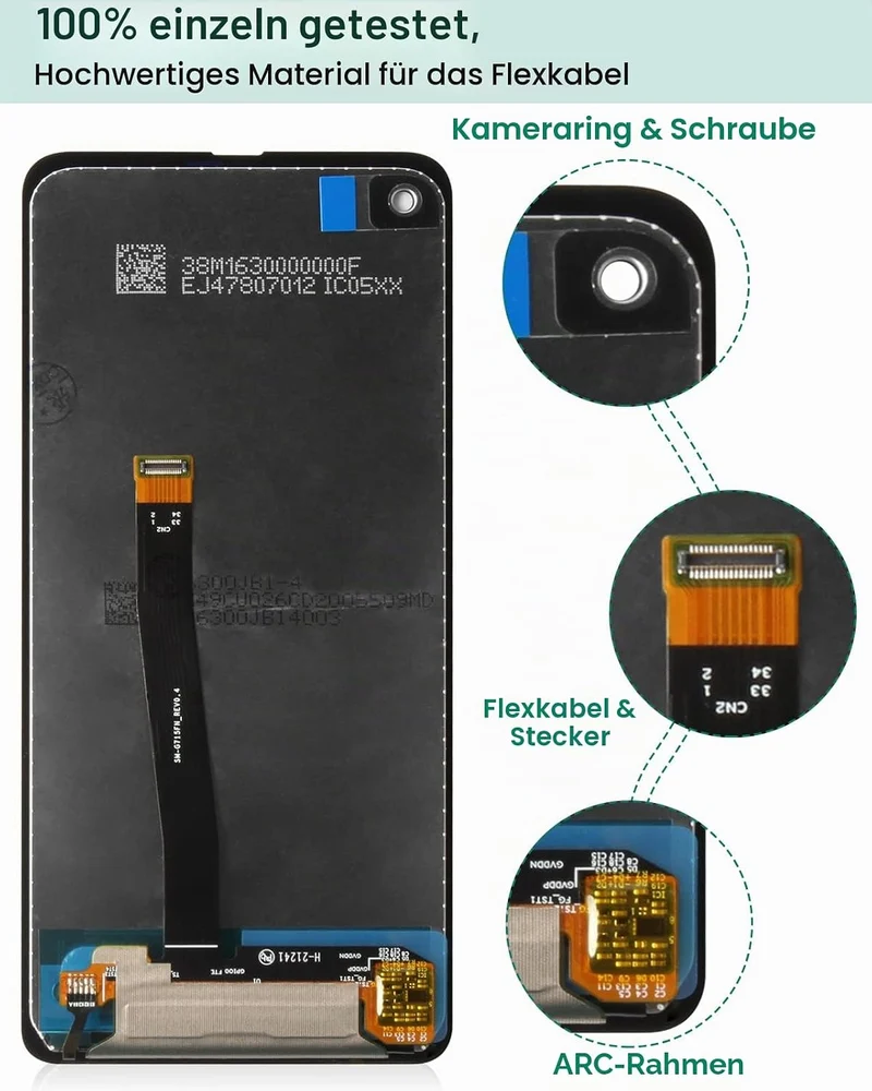 Ersatz-LCD-Bildschirm für Samsung Galaxy Xcover Pro G715 LCD-Bildschirm SM-G715 Touch-Digitizer Ersa