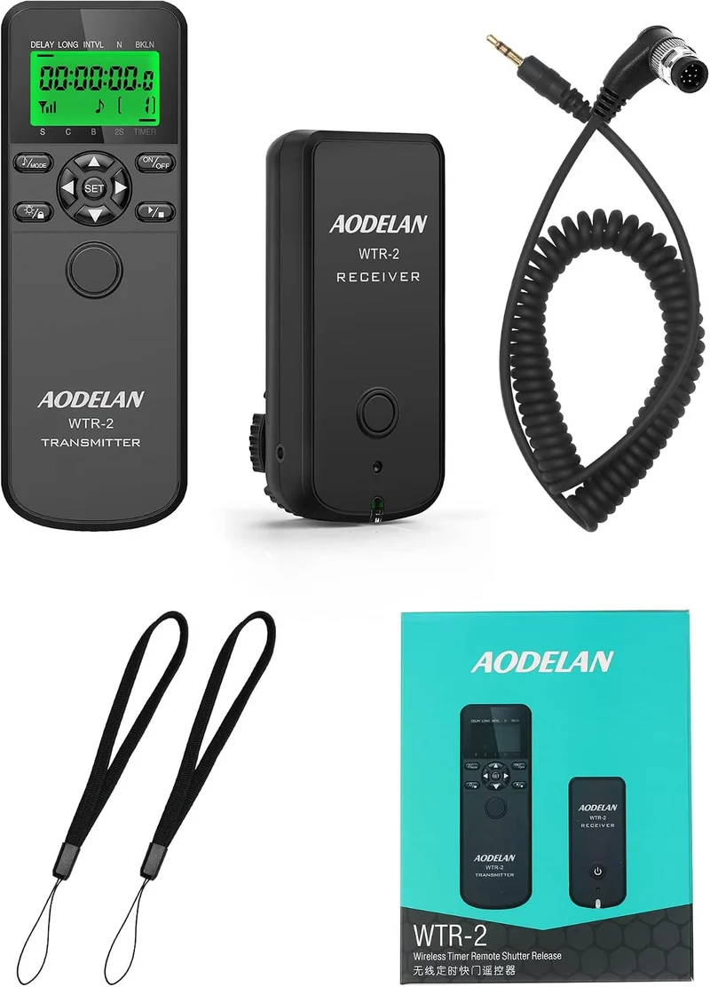 AODELAN Kompatibel für Nikon Kabellose Timer-Fernbedienung, Intervalometer-Fernauslöser für Nikon Z9