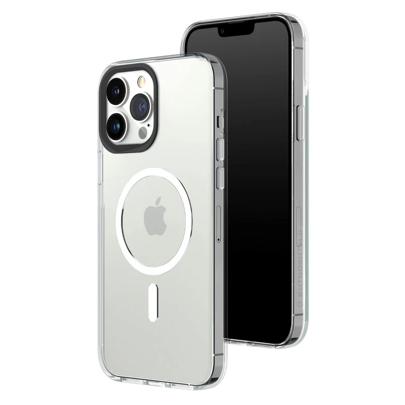 RhinoShield Clear Case kompatibel mit MagSafe für [iPhone 13 Pro Max]|Überragende Magnetstärke, Verg