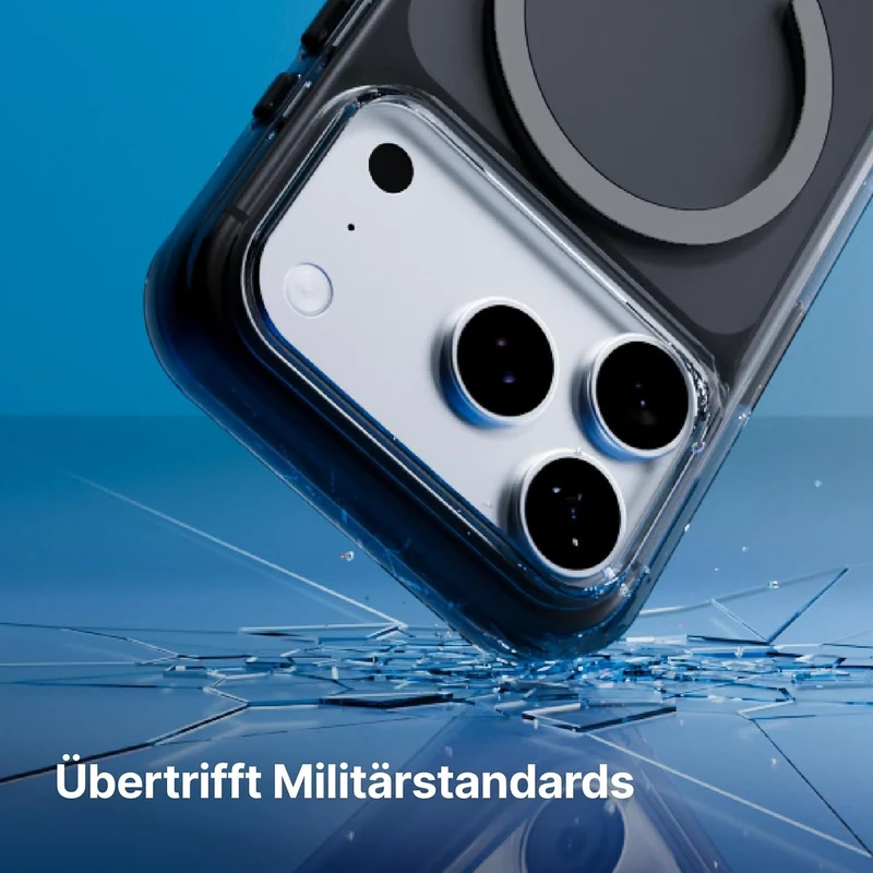 RhinoShield Clear Case kompatibel mit MagSafe für [iPhone 13 Pro Max]|Überragende Magnetstärke, Verg