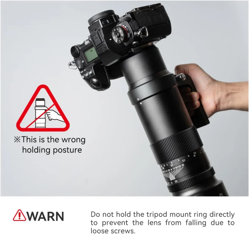 TTARTISAN 500 mm F/6.3 Teleobjektiv für L-Mount, Vollbild, manueller Fokus, Prime-Superteleobjektiv,
