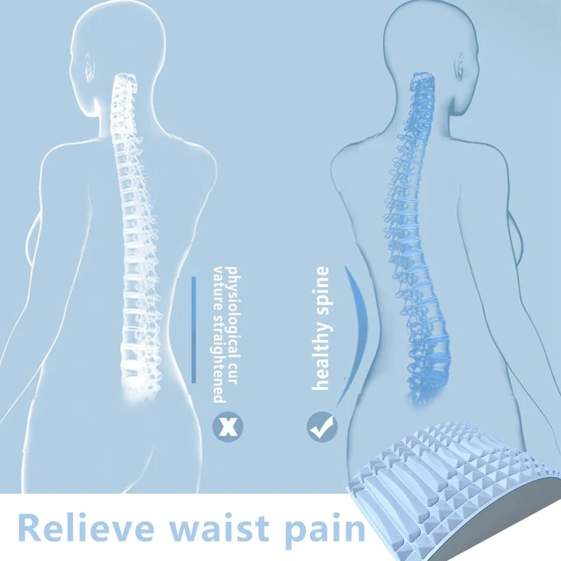 Jiahuade Lendenwirbelkissen Stützen Eva,Lendenkissen Orthopädisch,Nacken und Rückendehner,Rücken Sch