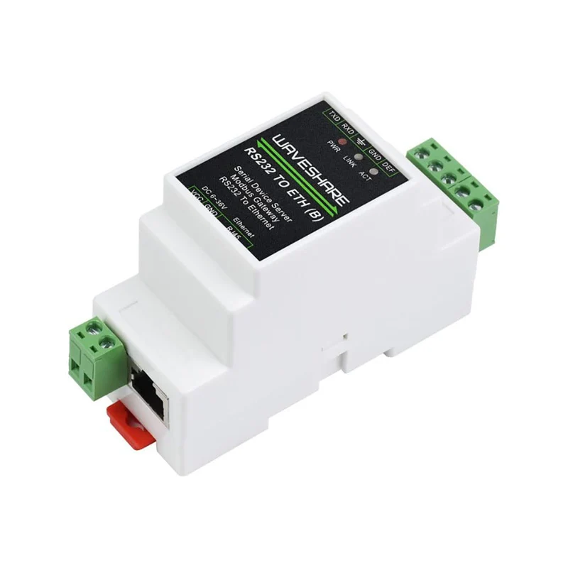 Coolwell RS232 auf RJ45 Konverter Industrial Serial Server RS232 auf Ethernet TCP/IP auf serielle Sc