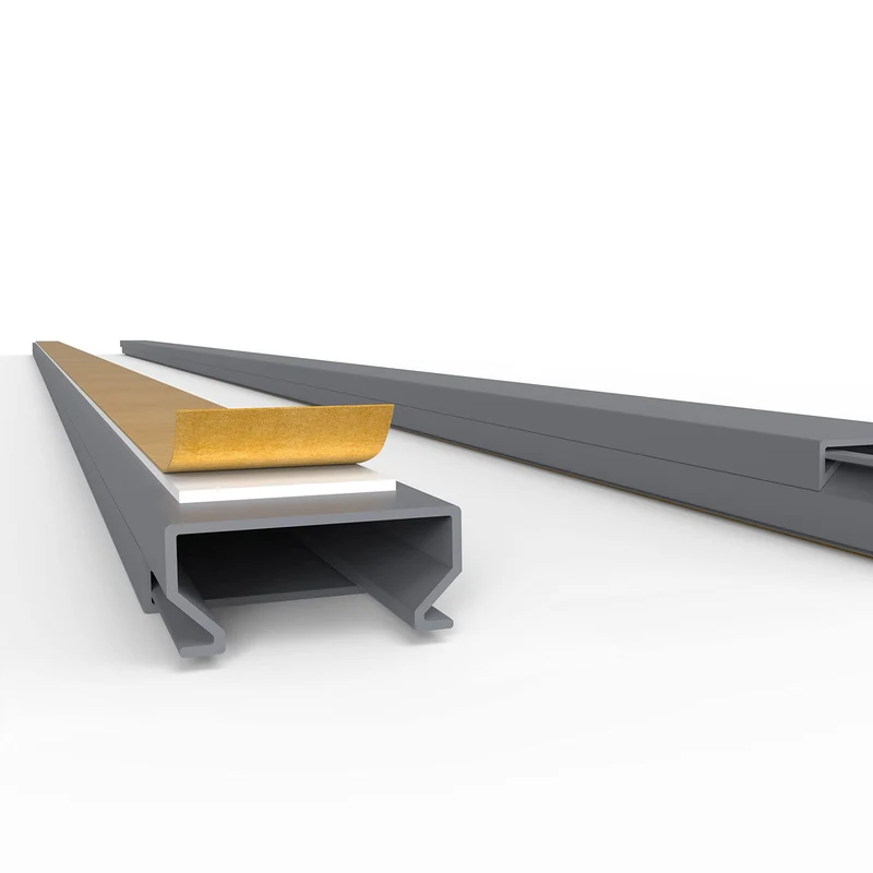 Kabelkanal Selbstklebend Pro mit Schaumklebeband, Kabelschacht 20m 20x10mm - 20x1m, Gray - Grau 20m