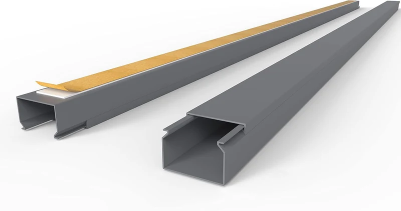 Kabelkanal Selbstklebend Pro mit Schaumklebeband, Kabelschacht 20m 30x20mm - 20x1m, Gray - Grau 20m