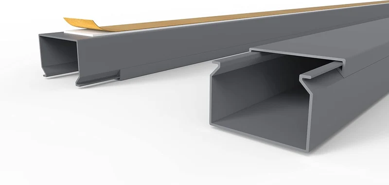 Kabelkanal Selbstklebend Pro mit Schaumklebeband, Kabelschacht 20m 30x20mm - 20x1m, Gray - Grau 20m