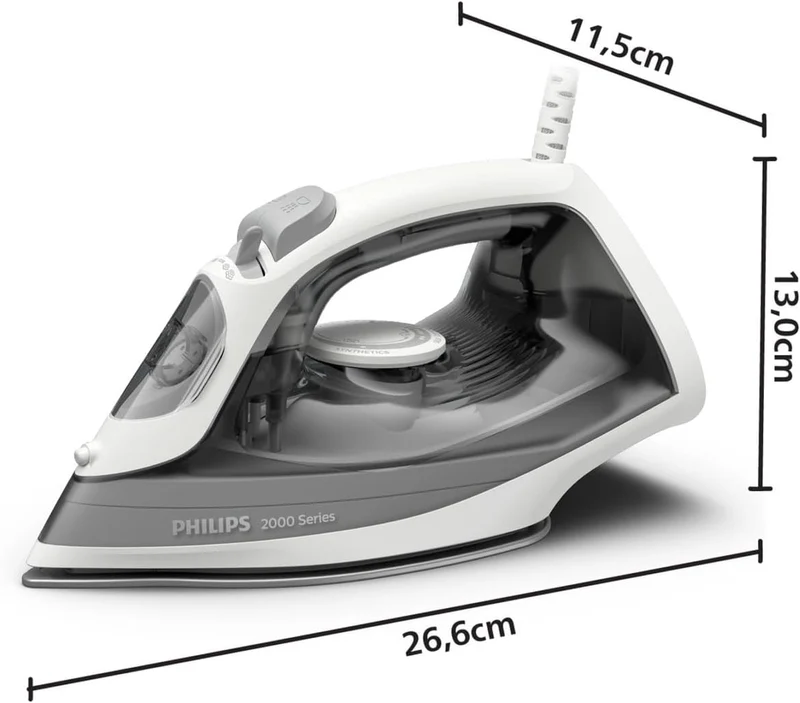 Philips 2000-Serie Dampfbügeleisen - Bis zu 25 g/min Dauerdampf. 2000W. 250 ml Wassertank. Schnelle