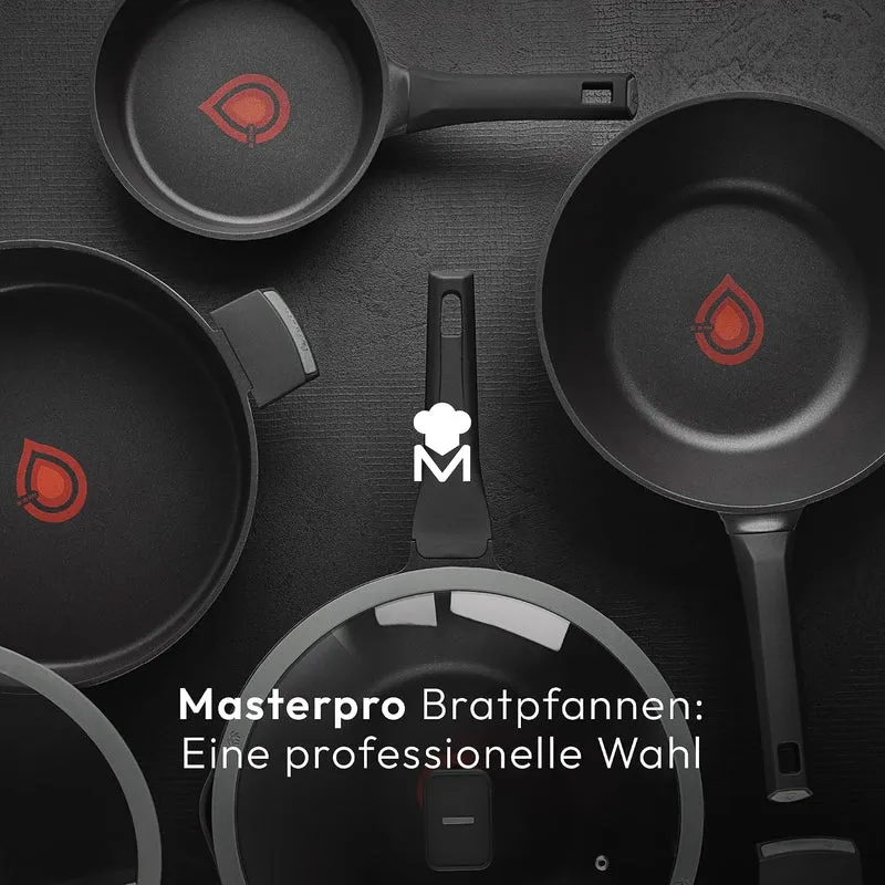 MasterPRO Gastro Reeco | 3er-Set Bratpfannen mit 20, 24 und 28 cm Durchmesser | Heatdot | Recycelter