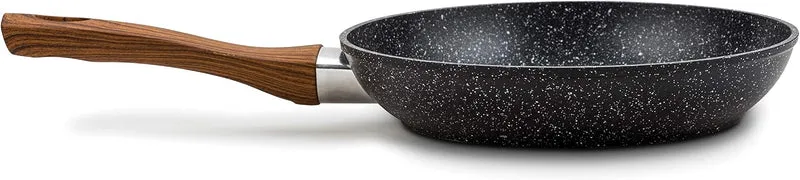 NAVA Bratpfanne | Ø 20 cm | Aus Aluminium mit Antihaftbeschichtung | Aus Stein zum Kochen ausgewogen