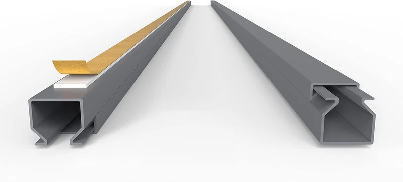 Kabelkanal Selbstklebend Pro mit Schaumklebeband, Kabelschacht 50m 12x12mm - 50x1m, Gray - Grau 50m