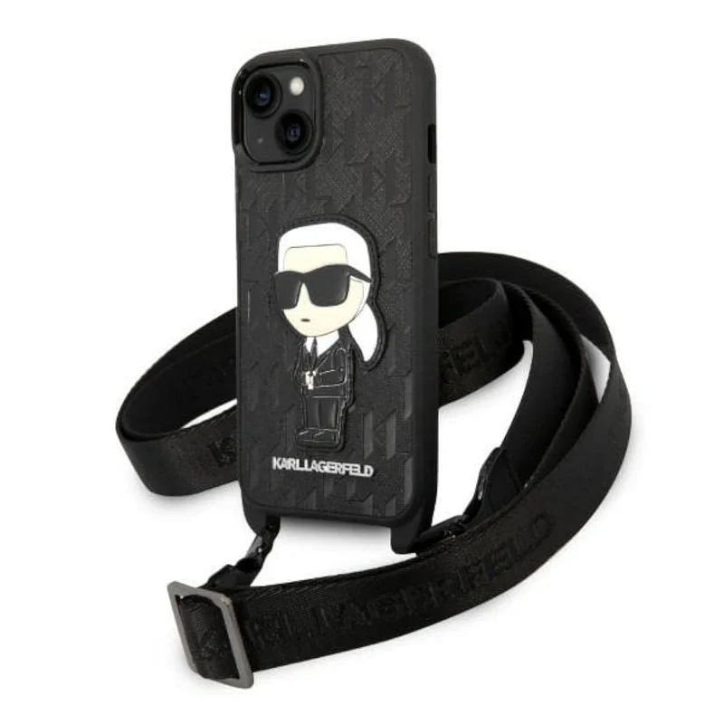 KARL LAGERFELD KLHCP14MSTKMK Hülle für iPhone 14 Plus 6,7" Schwarz hardcase Mono