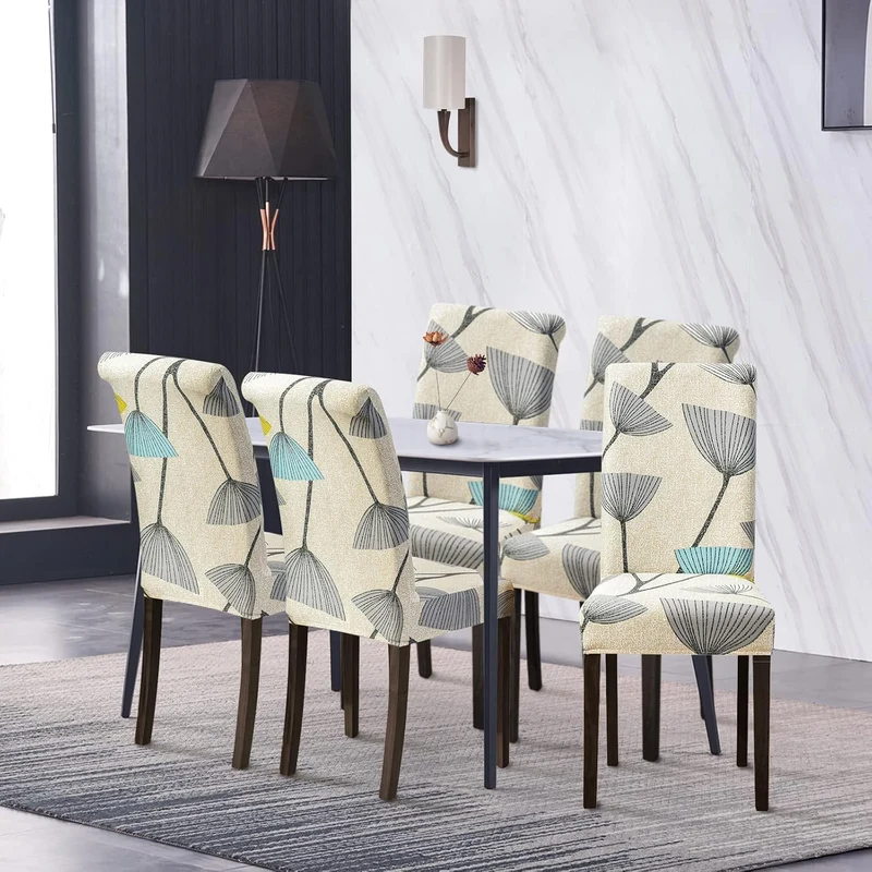 Lydevo Stuhlhussen 6er Set Stretch Moderne Stuhlhussen für Esszimmerstühle Stuhlhussen für Schwingst