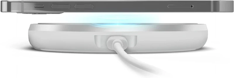 SBS Wireless Fast Charge Tischlader, 15 W für ultraschnelles Laden, Ladestation für Qi-Handys, Smart