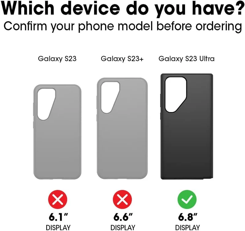 OtterBox Commuter Hülle für Samsung Galaxy S23 Ultra, sturzsicher, schützende Hülle, 3x getestet nac