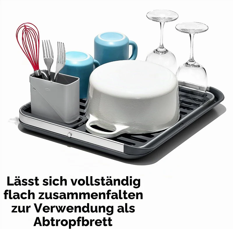 OXO GG FOLDING DISH RACK Aluminium Foldable, Aluminium Foldable