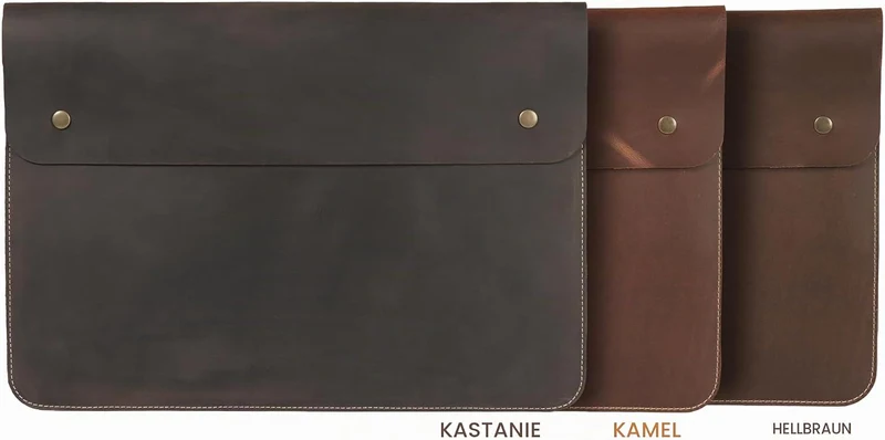 MegaGear Genuine Leather MacBook Bag 13.3 Inch - Chestnut Chestnut 13-13.3 inches, Chestnut 13-13.3