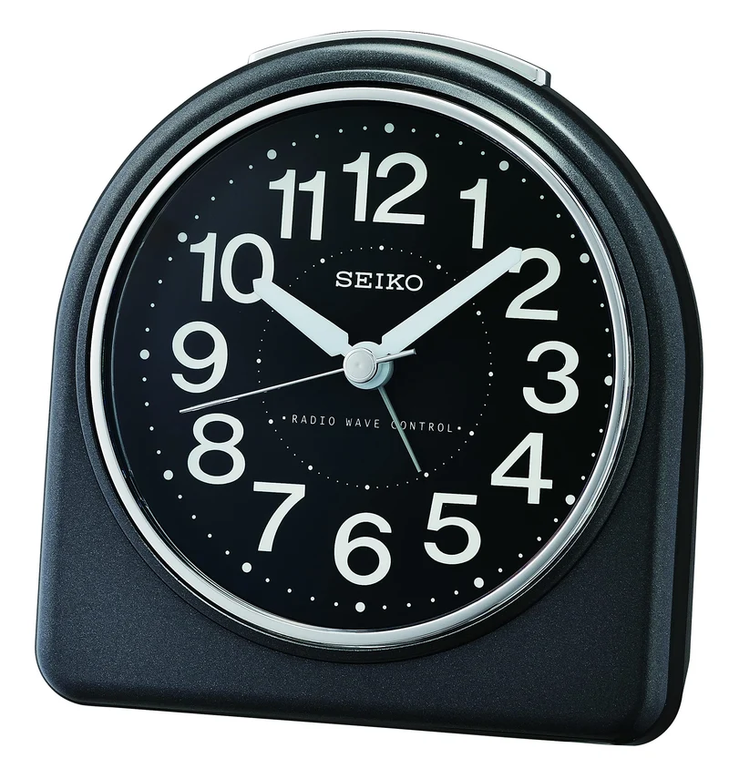 Seiko Wecker Kunststoff schwarz QHR204K Standard Schwarz, Standard Schwarz
