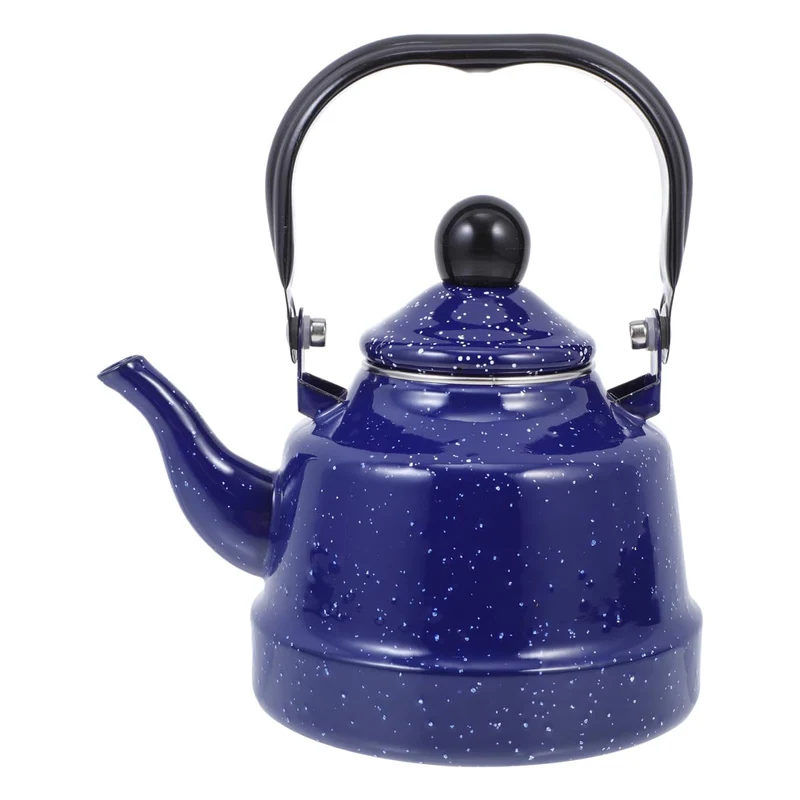 Housoutil Hotel Emaille Pfeifkessel Emaillierter Wasserkessel Metall Kaffeekanne Wasserkocher Teapot