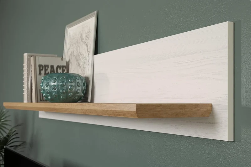 trendteam smart living - Wandboard Bücherleiste Bücherregal - Wohnzimmer - Shade - Aufbaumass (BxHxT