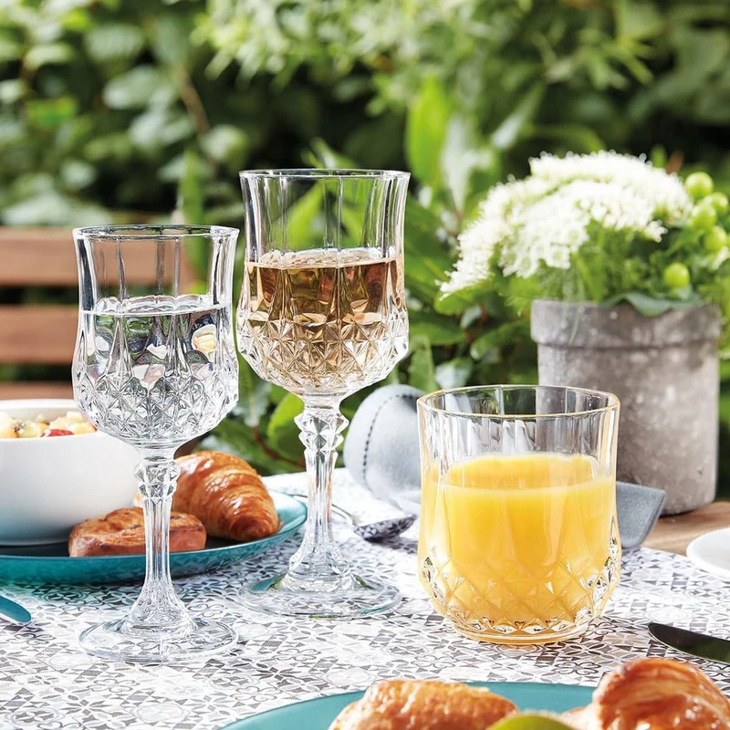 CRISTAL D'ARQUES PARIS Paris Longchamp Longfeld-Kollektion, 23 cl, glänzend, transparent und hochres