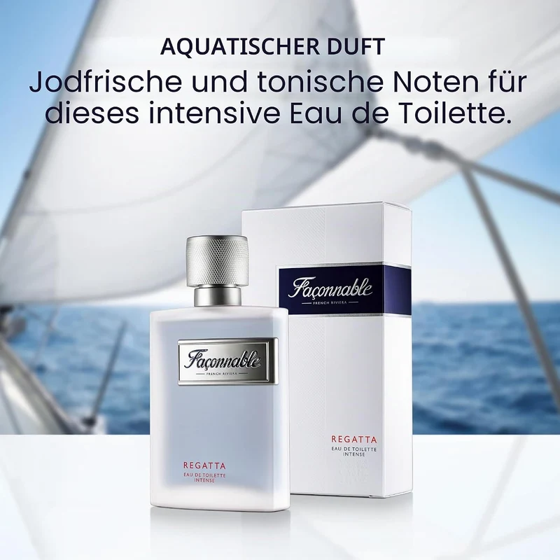 Façonnable Regatta Eau de Toilette für Herren, holzige und aquatische Düfte, 90 ml