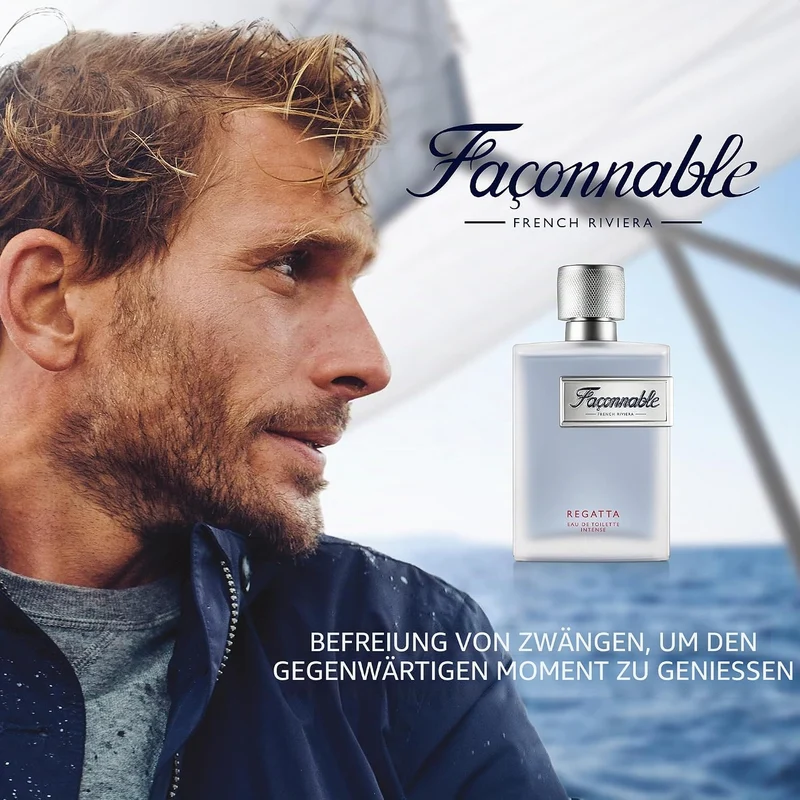 Façonnable Regatta Eau de Toilette für Herren, holzige und aquatische Düfte, 90 ml