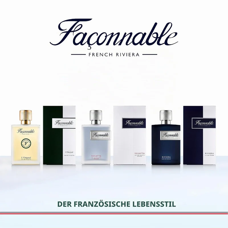Façonnable Regatta Eau de Toilette für Herren, holzige und aquatische Düfte, 90 ml