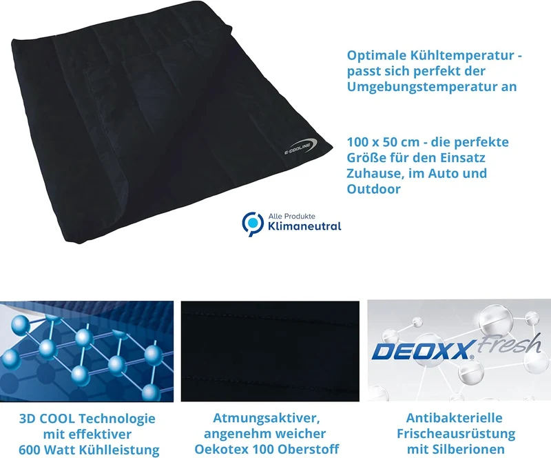 E.COOLINE PowerDog SX3 Kühldecke für Hunde | kühlende Decke für Vierbeiner 50x100cm | aktiviert mit