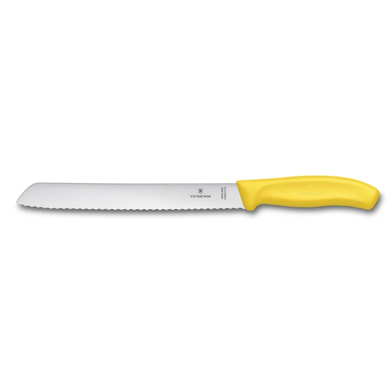 Victorinox, Swiss Classic, Profi Brotmesser, Extra Scharfe Klinge, Wellenschliff, 21 cm, Robuster Ku