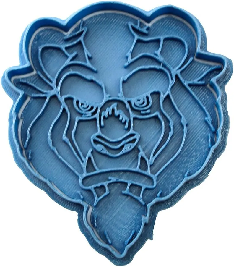 Cuticuter Bella Y Bestia Pack Ausstechform, Blau, 16 x 14 x 1.5 cm, 7 Stück