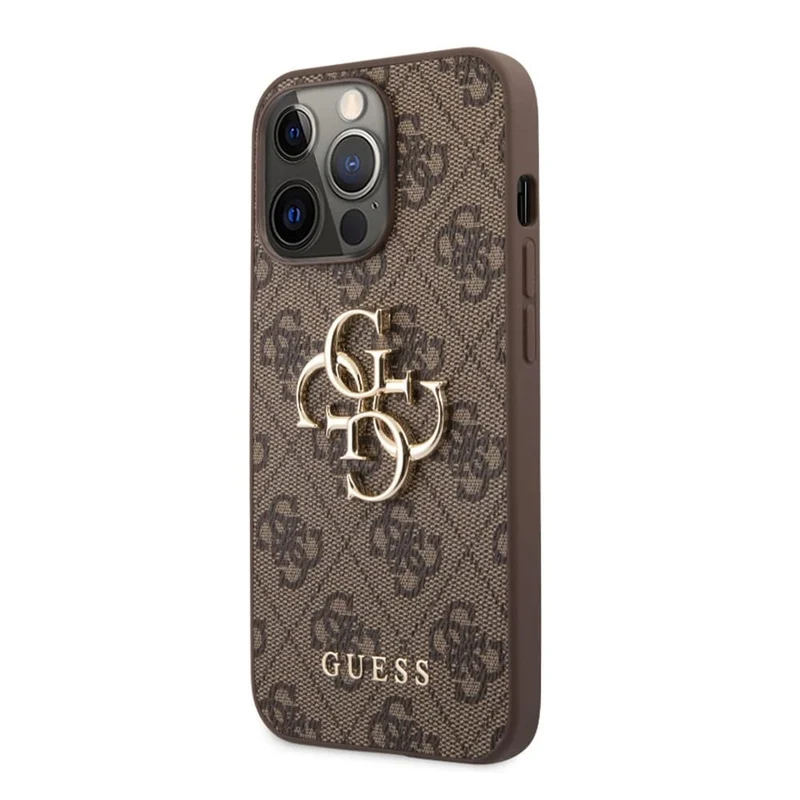 Guess GUHCP13X4GMGBR hülle für iPhone13 Pro Max 6,7" braun 4G Big Metal Logo