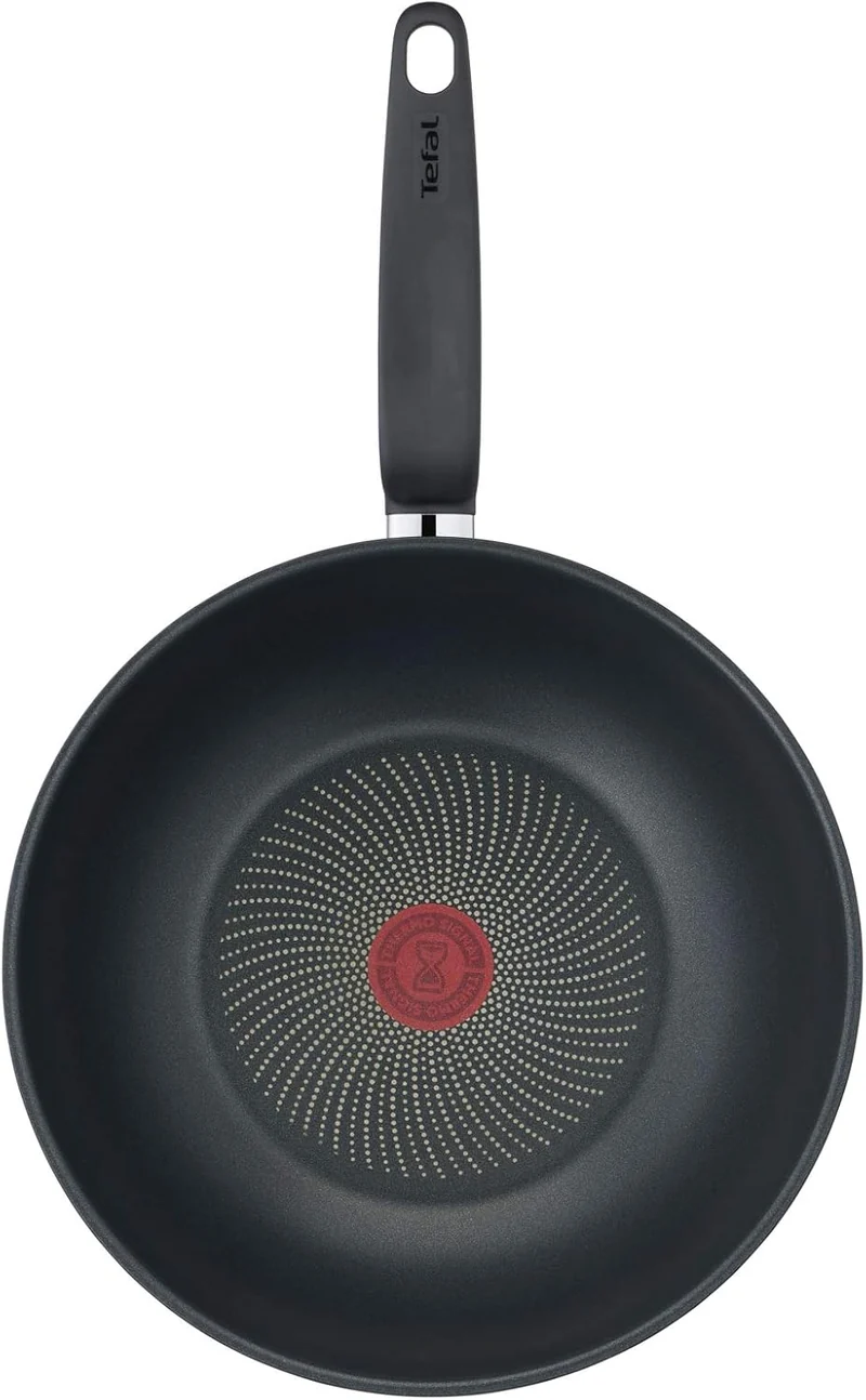 Tefal Primary Wokpfanne 28 cm, Edelstahl mit Antihaftbeschichtung Wok Antihaftbeschichtung 28 cm, Wo