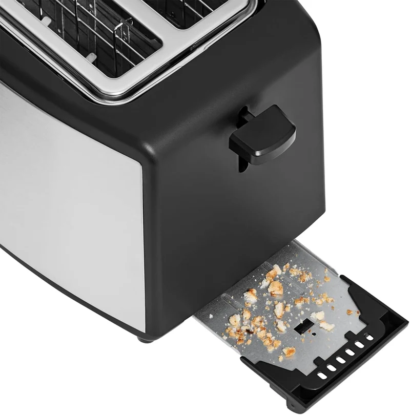 WMF Bueno Edition Toaster Edelstahl, Doppelschlitz Toaster mit Brötchenaufsatz, 2 Scheiben, 7 Bräunu