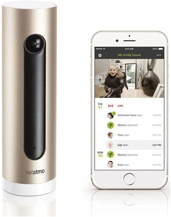 Netatmo Smarte Überwachungskamera Innen, Wlan, Bewegungserkennung, Nachtsicht, Ohne Abonnement, NSC0