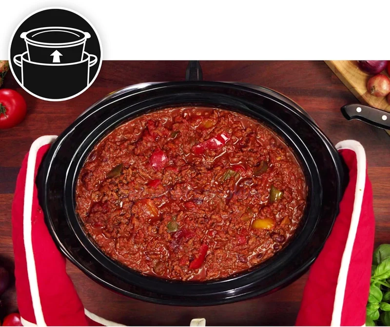 Crockpot, elektronischer Schongarer | 5,7 l (5–6 Personen) | programmierbar mit digitalem 20-Stunden