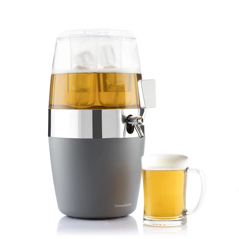 InnovaGoods | FREER Kühlmittel Getränkespender Kompatibler Biergriff | Farbe schwarz