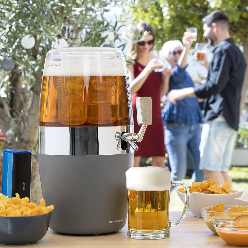 InnovaGoods | FREER Kühlmittel Getränkespender Kompatibler Biergriff | Farbe schwarz