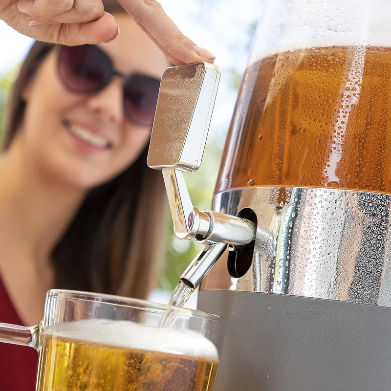 InnovaGoods | FREER Kühlmittel Getränkespender Kompatibler Biergriff | Farbe schwarz