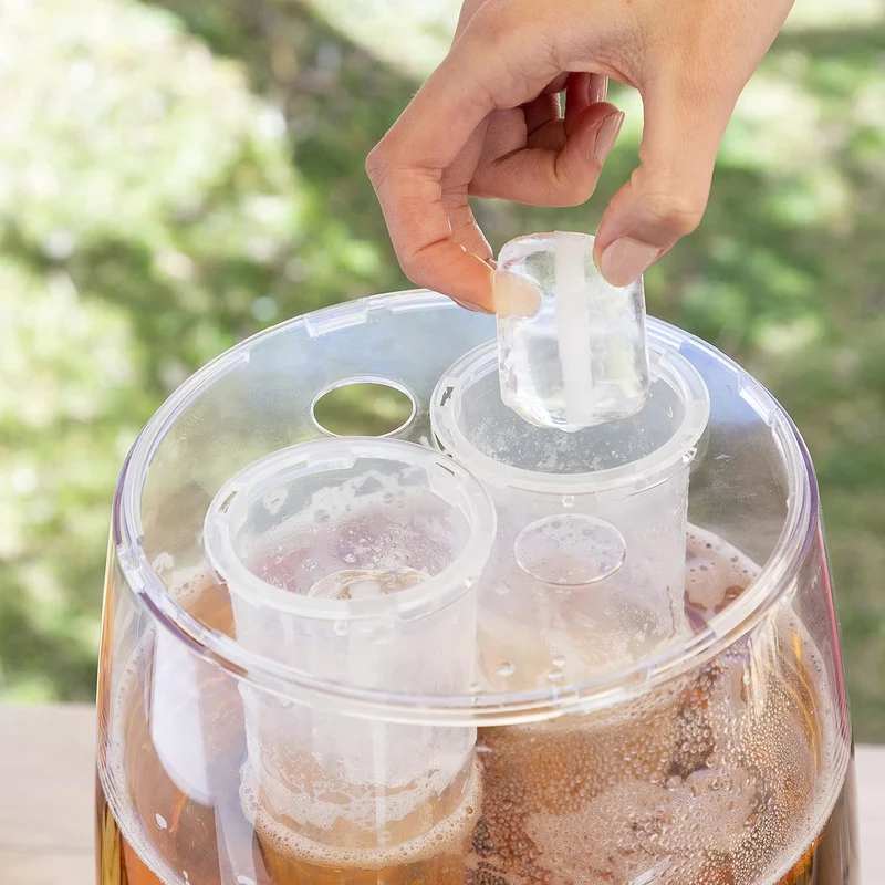 InnovaGoods | FREER Kühlmittel Getränkespender Kompatibler Biergriff | Farbe schwarz