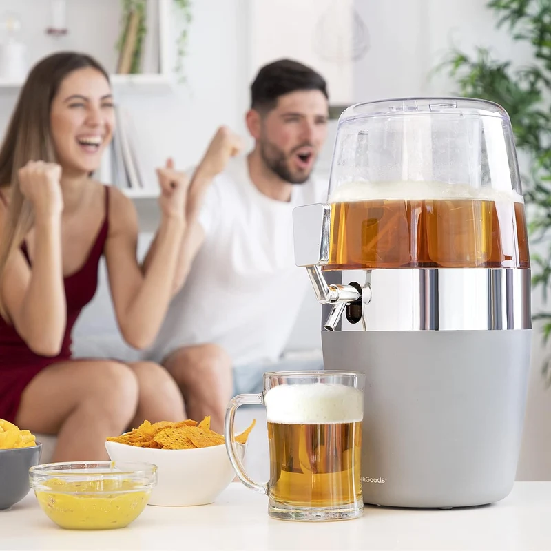 InnovaGoods | FREER Kühlmittel Getränkespender Kompatibler Biergriff | Farbe schwarz