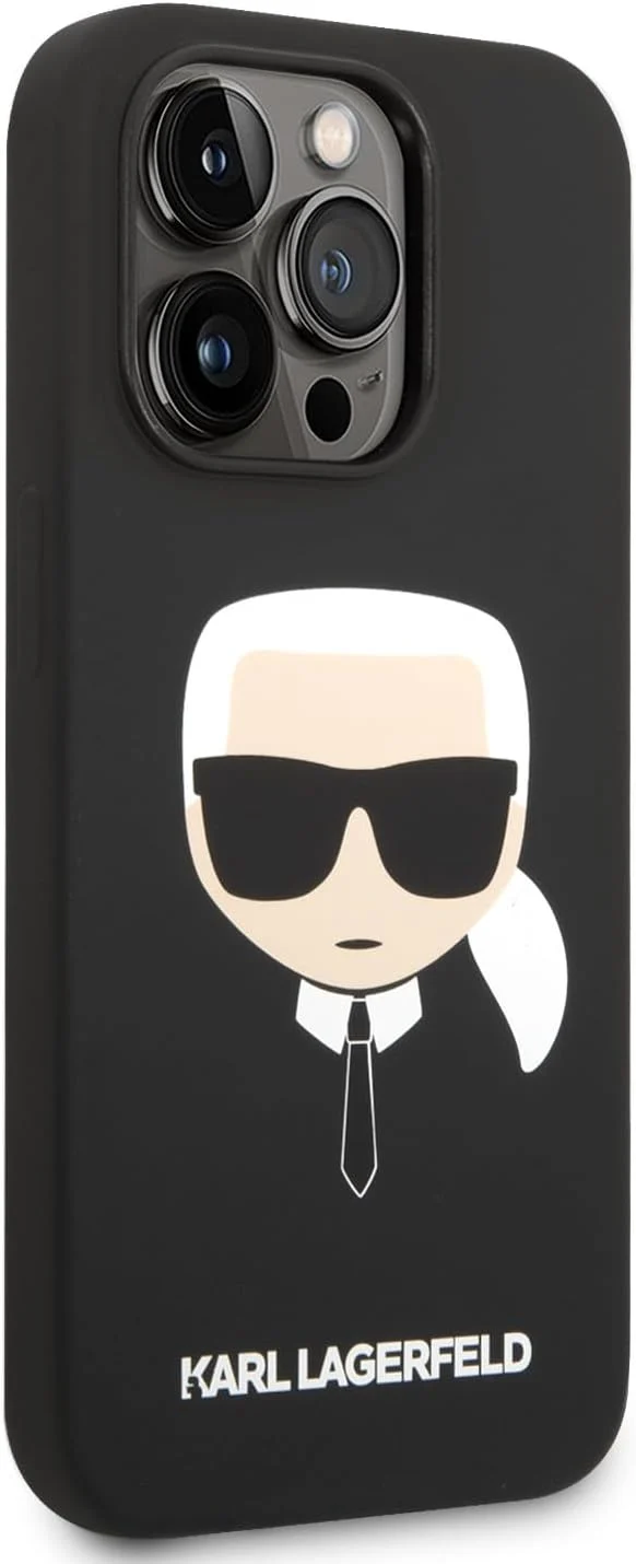 KARL LAGERFELD KLHMP14XSLKHBK Hülle für iPhone 14 Pro Max 6,7" hardcase Schwarz