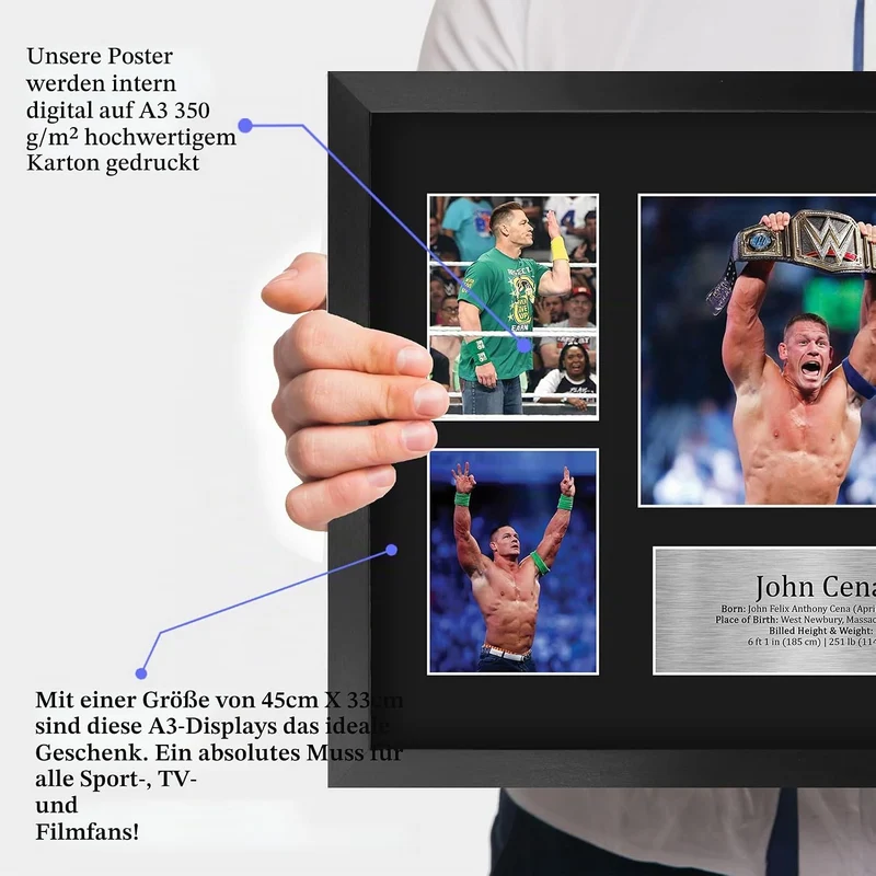 HWC Trading FR A3 John Cena Wrestling Geschenke Gedruckt, Signiert Autogramm Bild Für WWE & WWF Erin